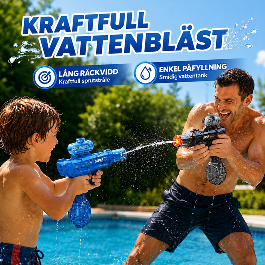 Elvattenpistol – Färre skärmar. Fler skratt